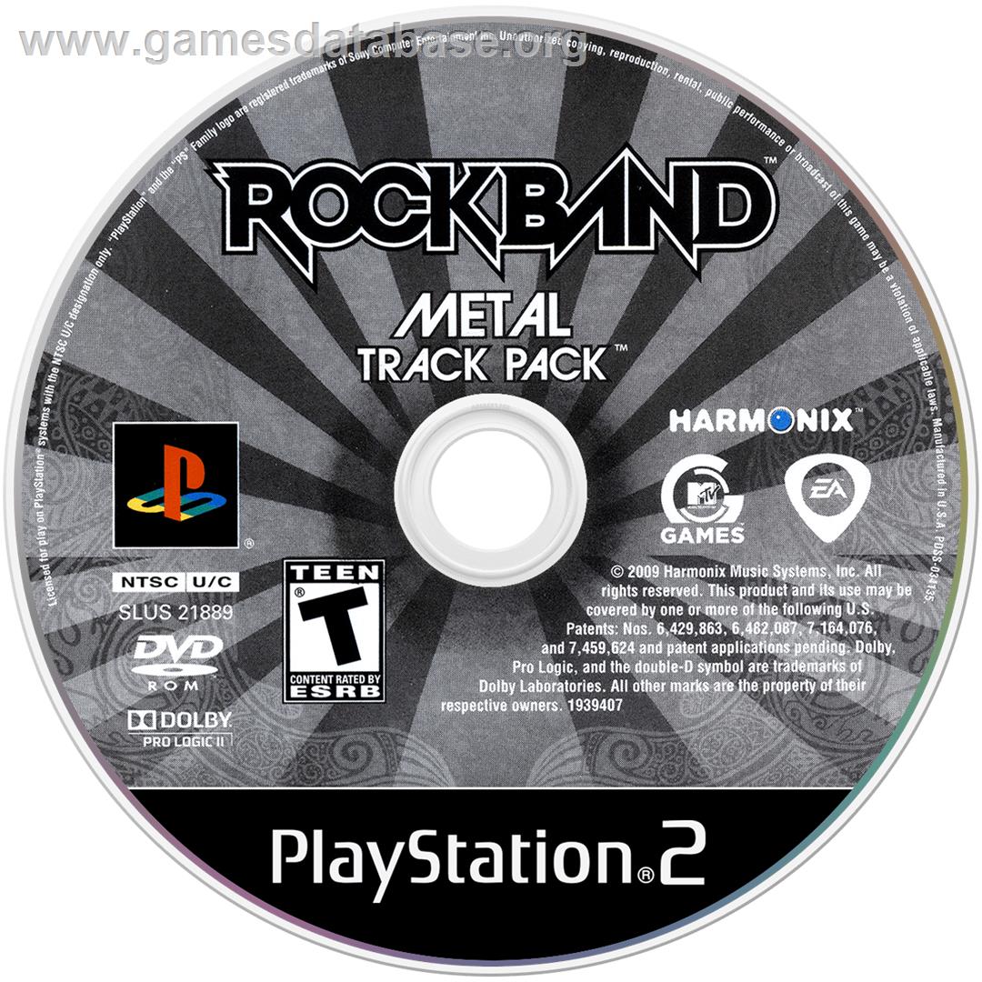 Rock Band - Metal Track Pack - Sony Playstation 2 - Artwork - Cartridge